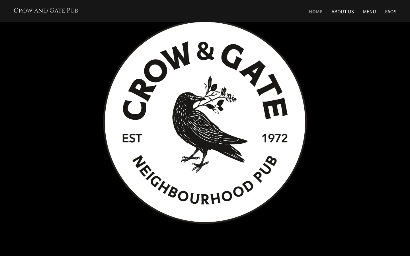The current homepage
